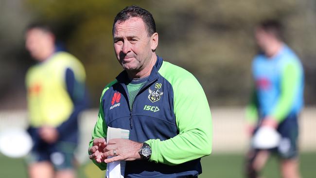 Ricky Stuart says the NRL must stand up to Melbourne’s wrestling tactics. Picture: Kym Smith