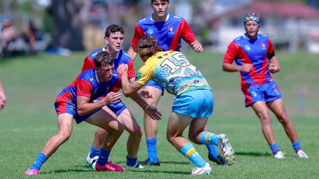 Jack Thornton in action for the Northern Rivers Titans against the Newcastle-Maitland Region Knights during round one of the Andrew Johns Cup. Picture: DC Sports Photography.