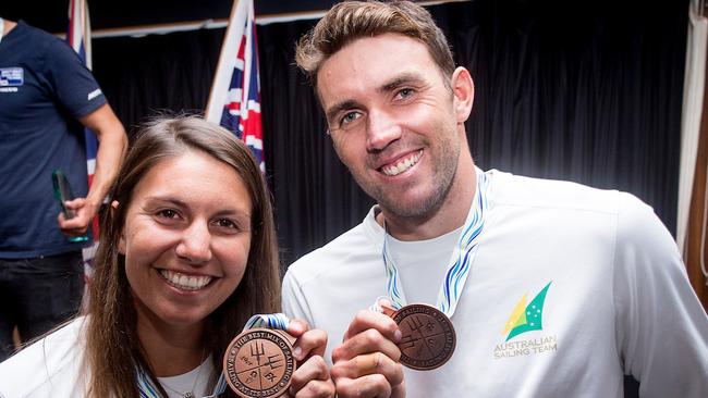 Lisa Darmanin and Jason Waterhouse are hoping to make their second Olympic team. Pic: Pedro Martinez/Sailing Energy.