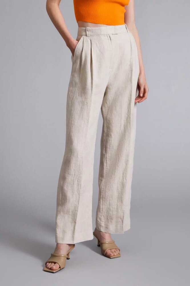 <p>“I love the natural linen colour of these trousers. You can pair it with a wide range of neutrals, beiges, browns, greys and creams to create a sophisticated and trending tonal outfit. The combination of the polished and tailored design with the linen quality is the perfect blend for an effortlessly chic look.”</p><p><strong>SHOP NOW:</strong> &amp; Other Stories Lima Trousers, $149 from <a href="https://prf.hn/click/camref:1101lezCS/pubref:VA----/destination:https://www.theiconic.com.au/lima-trousers-1866609.html" target="_blank" rel="nofollow noopener"><strong>The Iconic</strong></a></p>