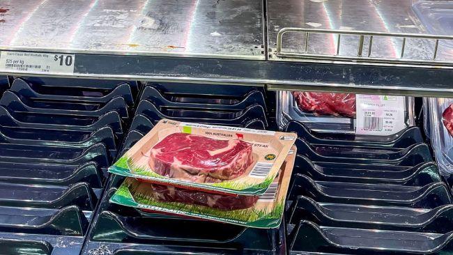 A shopper found a cheeky way to score free meat at Woolies. Image: Supplied