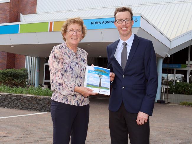 Maranoa Regional Council acting chief executive, Cameron Hoffman, and mayor, Wendy Taylor, handed down the 2024/25 budget on June 26.