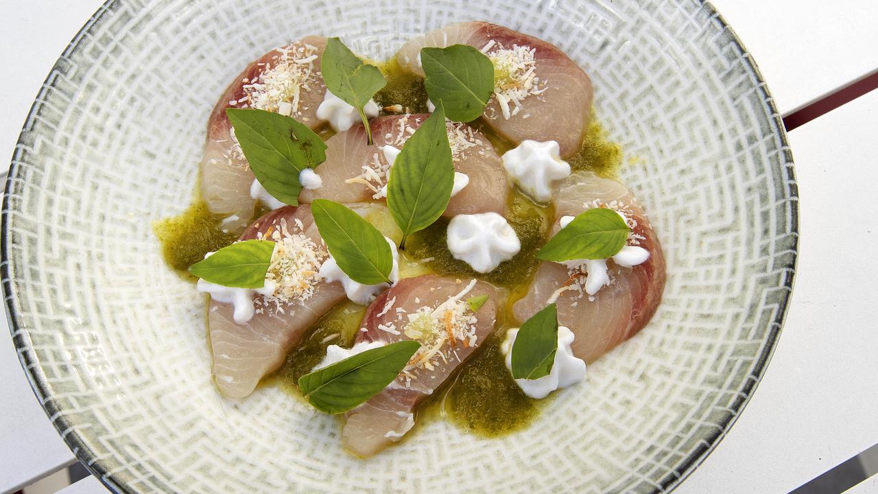 Rubi Red Kitchen and Bar kingfish sashimi. Picture: Nigel Hallett