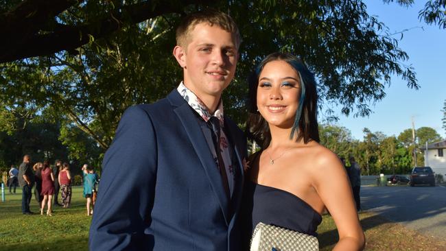 Zeke Holderness and Christina Lister at the Pioneer State High School formal at the Mackay Golf Course on Friday November 20. Picture: Zizi Averill