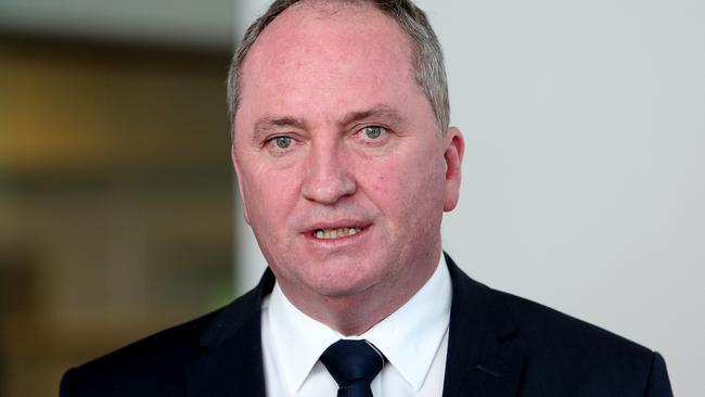 Barnaby Joyce at Parliament House in Canberra. Picture Kym Smith