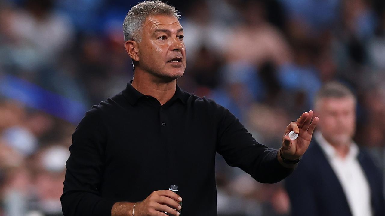 Wanderers coach Marko Rudan didn’t hold back. Picture: Mark Kolbe/Getty Images