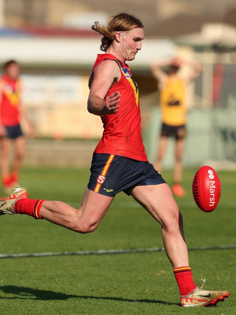 Bottom-age star Dyson Sharp. Picture: Sarah Reed/AFL Photos