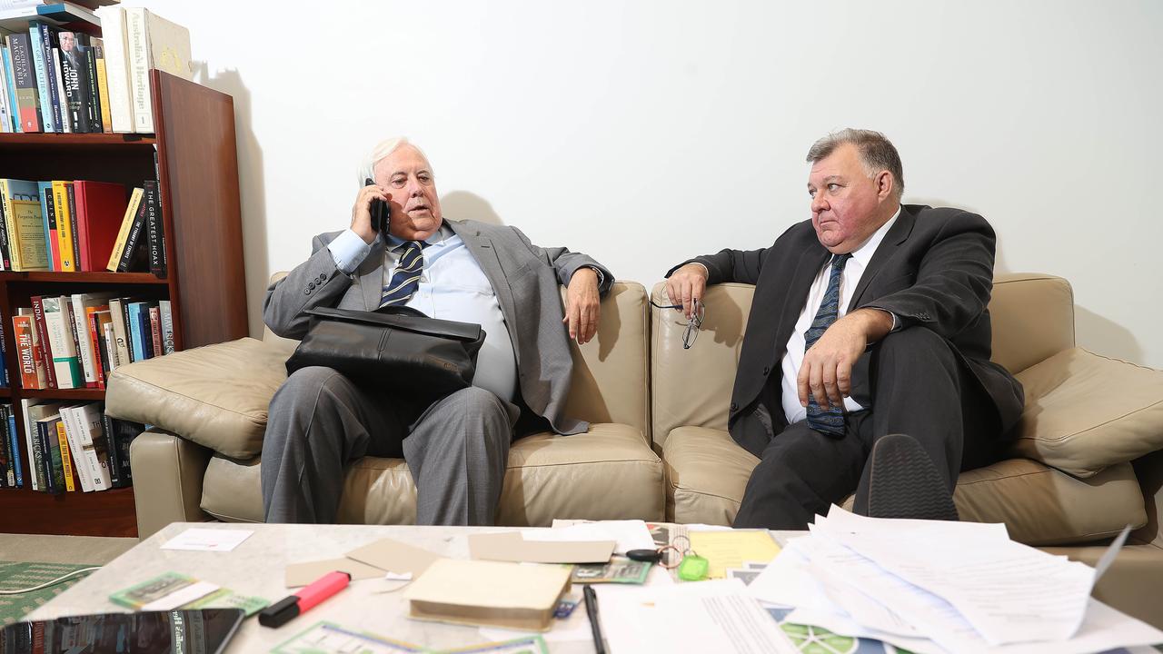 Clive Palmer met with Mr Kelly in parliament in May. Picture: NCA NewsWire / Gary Ramage