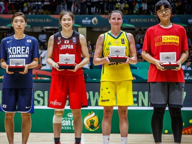 Australian Kelsey Griffin was named in the All-Star Five at the Asia Cup.