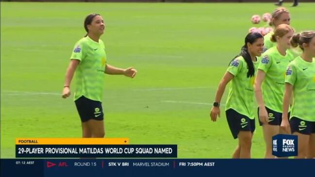 Matildas coach names provisional World Cup squad