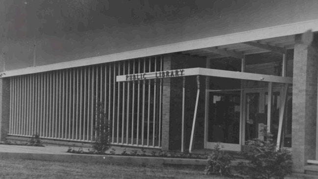 A historic photo of the library – pictured here in 1959.