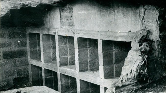 The burial vaults at The Warren. Picture: Inner West Council Archives