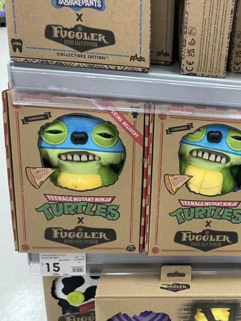 There are also Teenage Mutant Ninja Turtles Fugglers. Picture: Facebook/Kmart Hacks and Decor