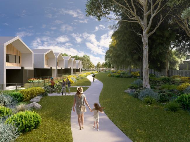 The masterplan from AustralianSuper’s Dingley Village proposal.