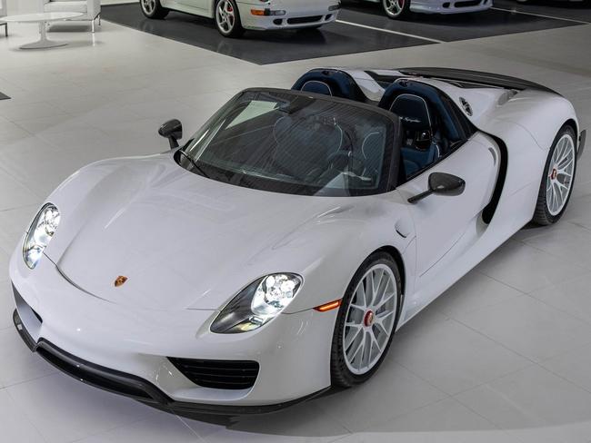 the 2015 Porsche 918 'Weissach' Spyder and part of The White Collection for John Connolly’s column