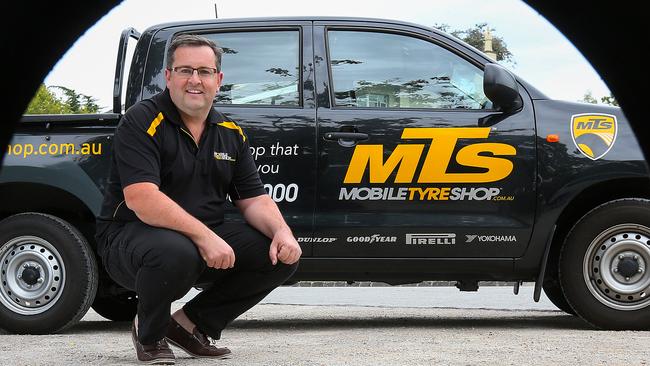 Mobile Tyre Shop, founded by Travis Osborne, is on track to hit $100m in annual revenue. Picture: Ian Currie