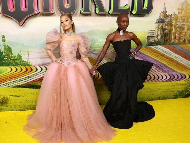 Ariana Grande and Cynthia Erivo attend the "Journey Through Oz" Tour to celebrate the Australian premiere of "Wicked". Picture: Don Arnold/WireImage