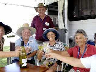 Summerland Caravan Club members enjoying their time at Lake Ainsworth Holiday Park; (from left) Christine Russell of Dunoon, Beverley Grant of Ballina, Bob Smith (rear) of Ballina, Chris Finch of Wollongbar, Jean Roach of Fernleigh, and Shirley Campbell of East Ballina. DAVID NIELSEN