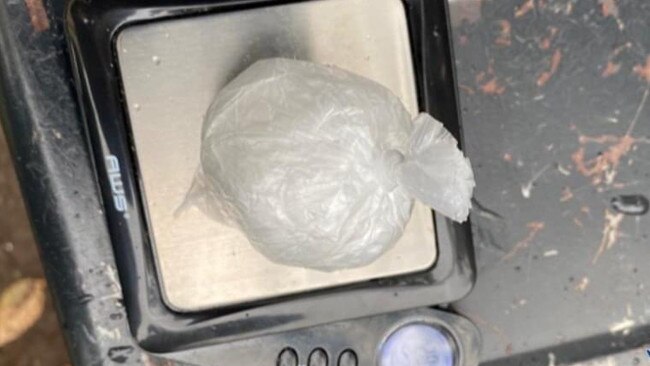 Meth allegedly found in Fitzgerald’s home. Pictures: supplied