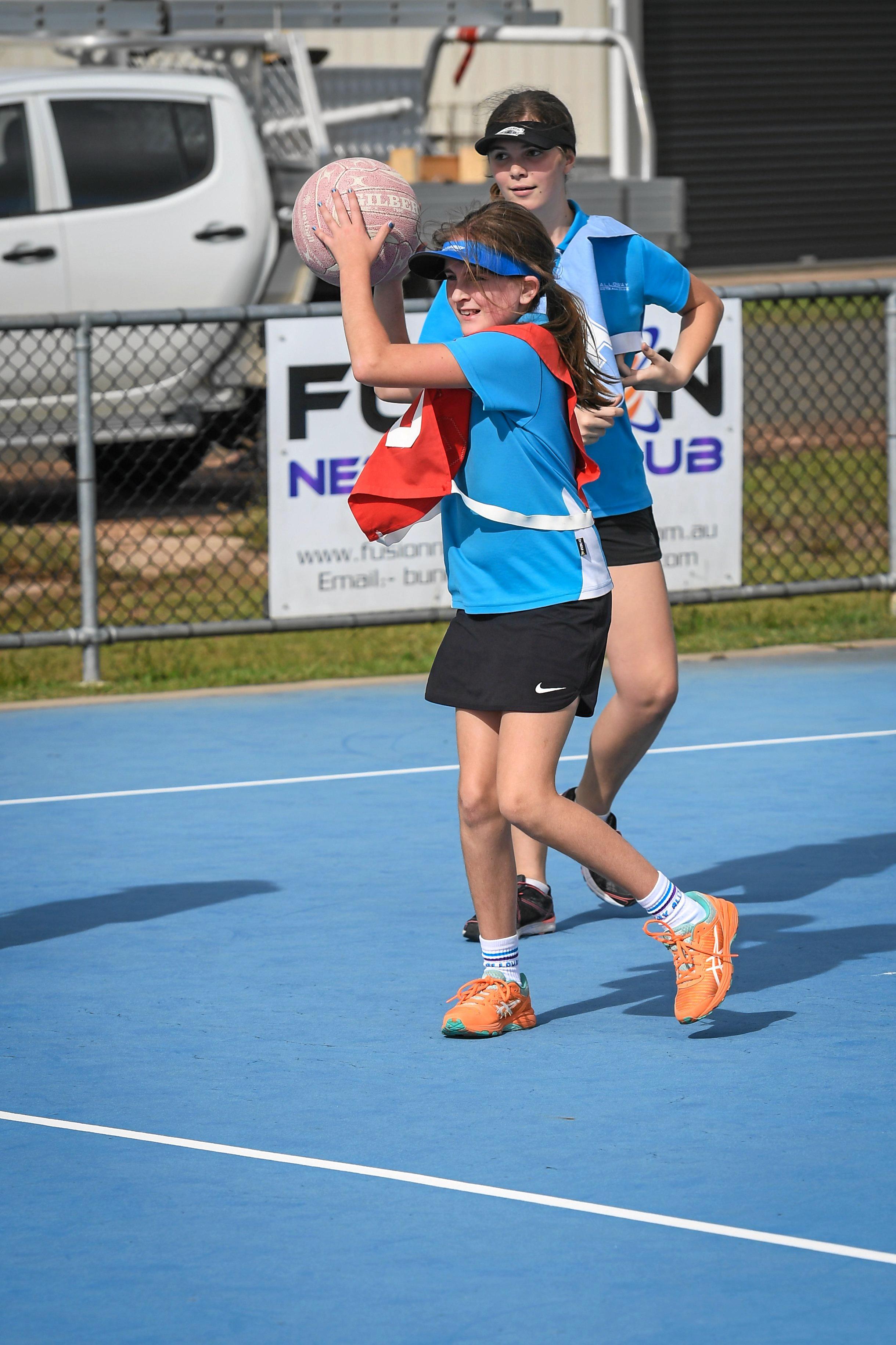 Laura Davenport looks to move on the ball. Picture: Brian Cassidy