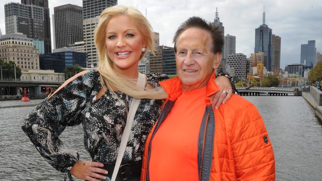 Geoffrey Edelsten with then wife Brynne.