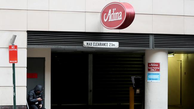 NSW Health is investigating how three people from the same family acquired the virus while isolating at the Adina Apartment Hotel. Picture: Jonathan Ng