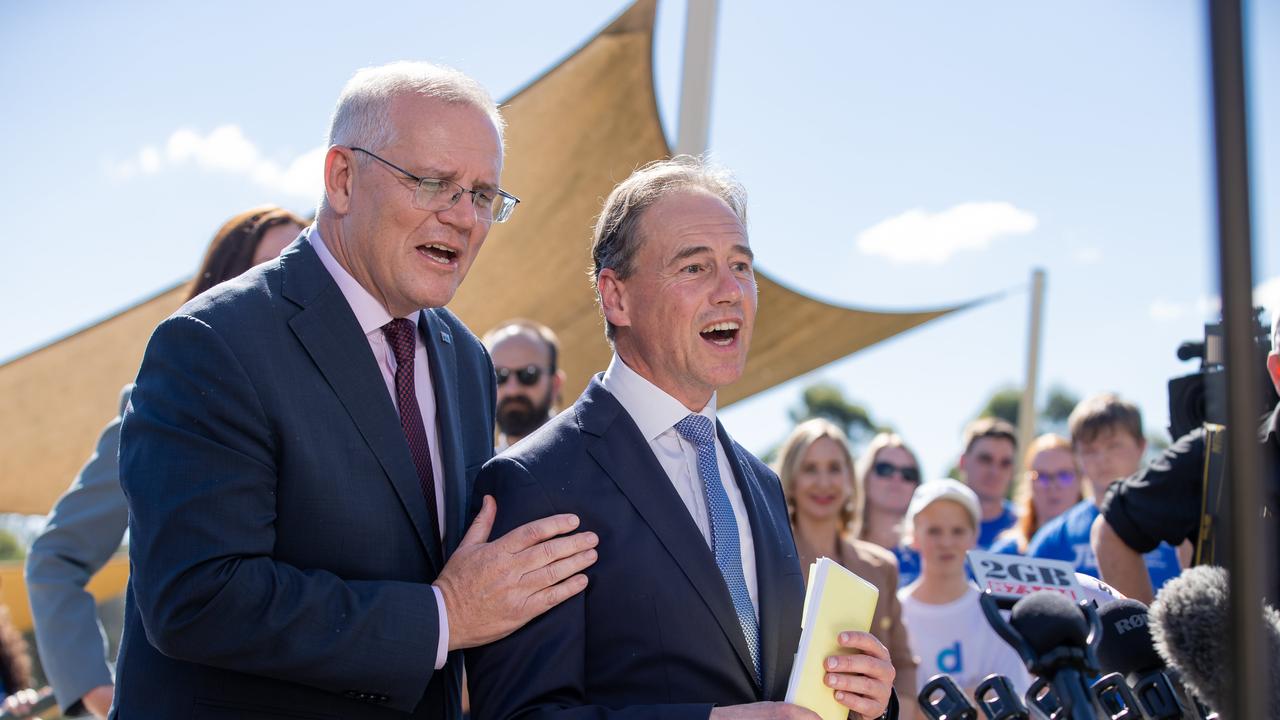 Former Prime Minister Scott Morrison swore himself in as a second Health Minister alongside Greg Hunt during the height of the Covid-19 pandemic. Picture: Jason Edwards