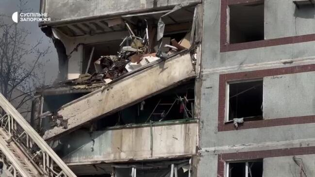 One Dead, Several Injured In Strike On Zaporizhzhia Apartment Building ...