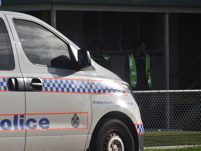 Photos from the scene of a crash at the intersection of Walker and Maryborough Sts, Bundaberg.