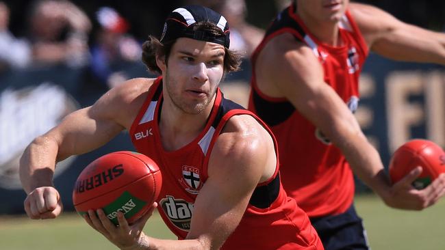 St Kilda’s Nathan Freeman requires more surgery. Picture: Wayne Ludbey
