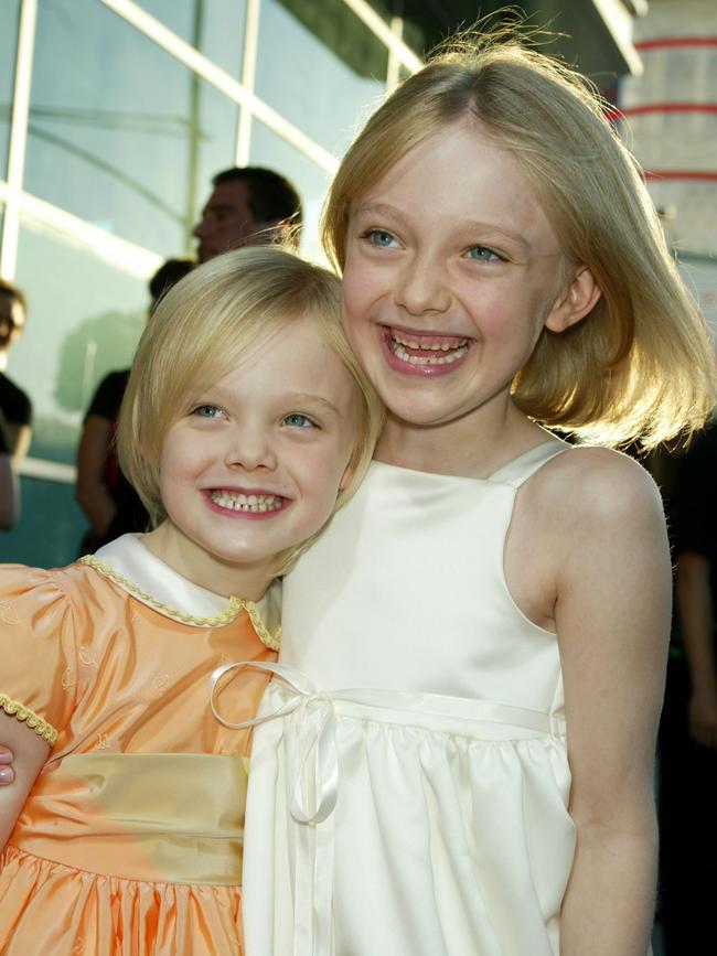 The sisters – seen here in 2003 – grew up in the Hollywood spotlight. Picture: Kevin Winter/Getty Images