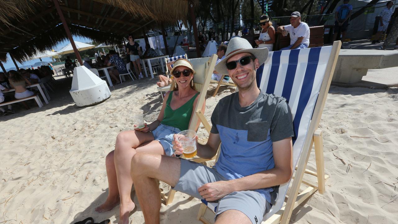 People attending the opening of The Kurrawa Beach Club at Kurrawa Terrace Beachfront. Pic Mike Batterham