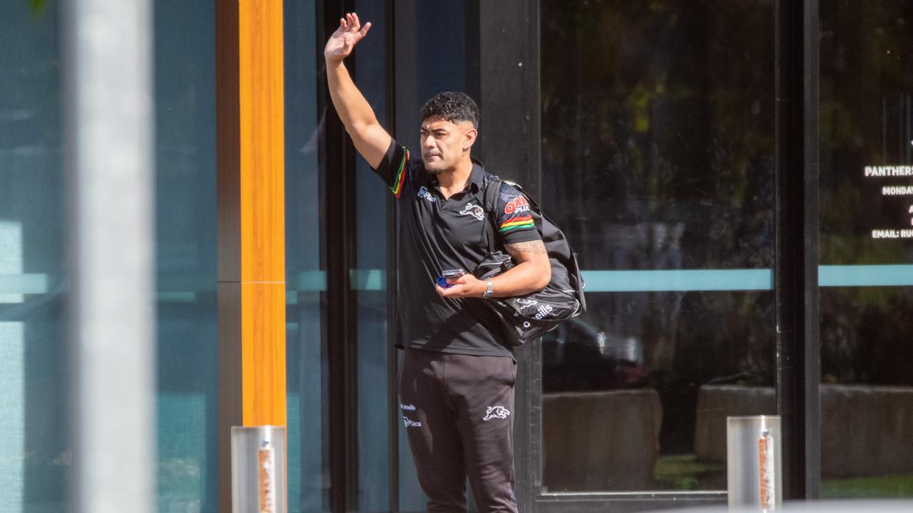 Asu Kepaoa leaving the Panthers Rugby League Academy in October. Picture: Thomas Lisson