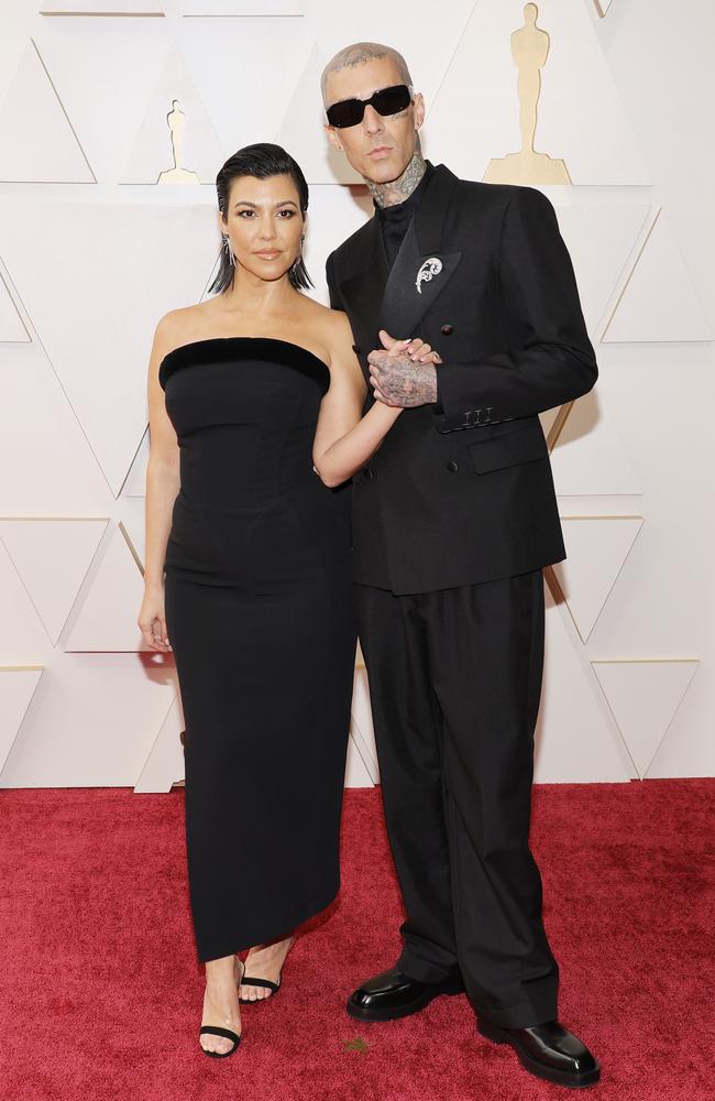 Kourtney Kardashian and Travis Barker. Picture: Mike Coppola/Getty Images/AFP