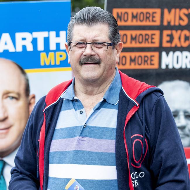 Darryl Seccombe at pre-polling for the Federal Election at Chermside Kedron Community Church. Picture: Richard Walker