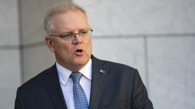 Prime Minister Scott Morrison had made an emotional plea to the Premier to allow a young woman to attend her father’s funeral. Picture: NCA NewsWire/Martin Ollman