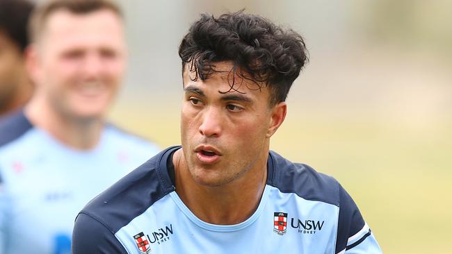 CANBERRA, AUSTRALIA - OCTOBER 14: Joseph Sua'ali'i is pictured during an Australia Wallabies Training Session at the AIS on October 14, 2024 in Canberra, Australia. (Photo by Mark Nolan/Getty Images)