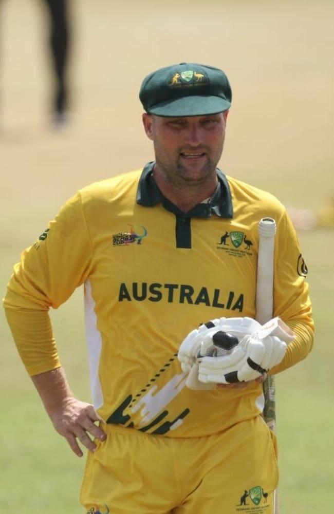 Luke Jackson represented Queensland at the recent Veterans Cricket Australia Over-40s National Championships in Perth, Western Australia. Picture: Supplied