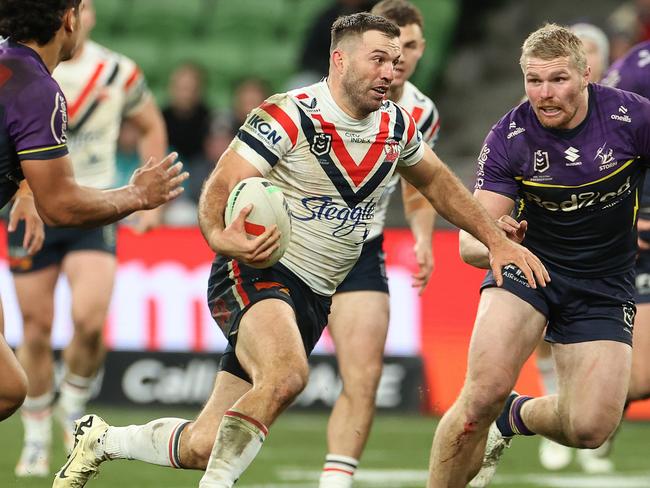 Despite a loss to the Storm in round 20, the Roosters are right in the mix for the premiership. Picture: Kelly Defina/Getty Images