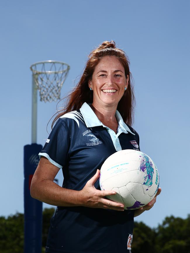 Kelly Hynes coached the Northern Rays in the 2019 Ruby Netball series. PICTURE: BRENDAN RADKE