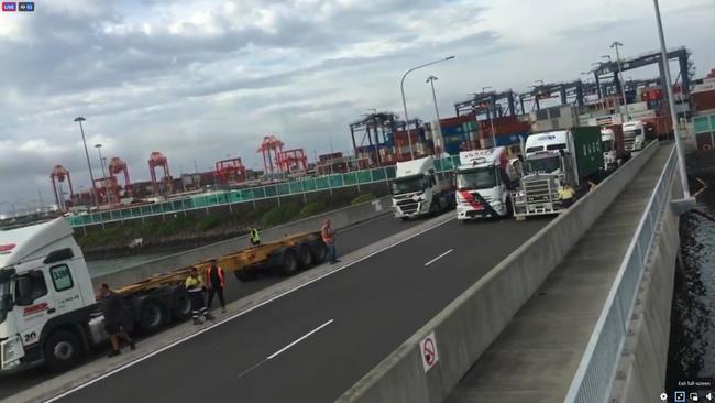 Wednesday was the second time in as many days Port Botany’s operations have been disrupted by Blockade Australia protests.