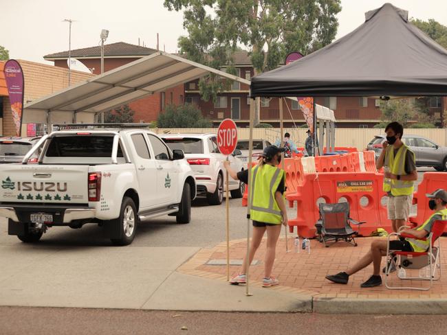 Western Australia is on high alert after a Covid-positive man allegedly breached hotel quarantine. Picture: NCA NewsWire/Philip Gostelow