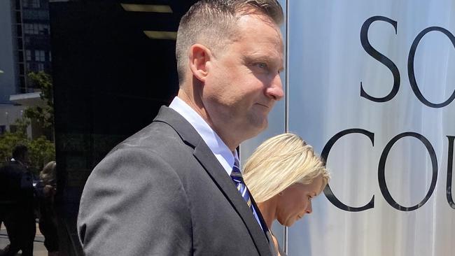 Sergeant Peter Venz outside Southport Courthouse. Picture: Jacob Miley.