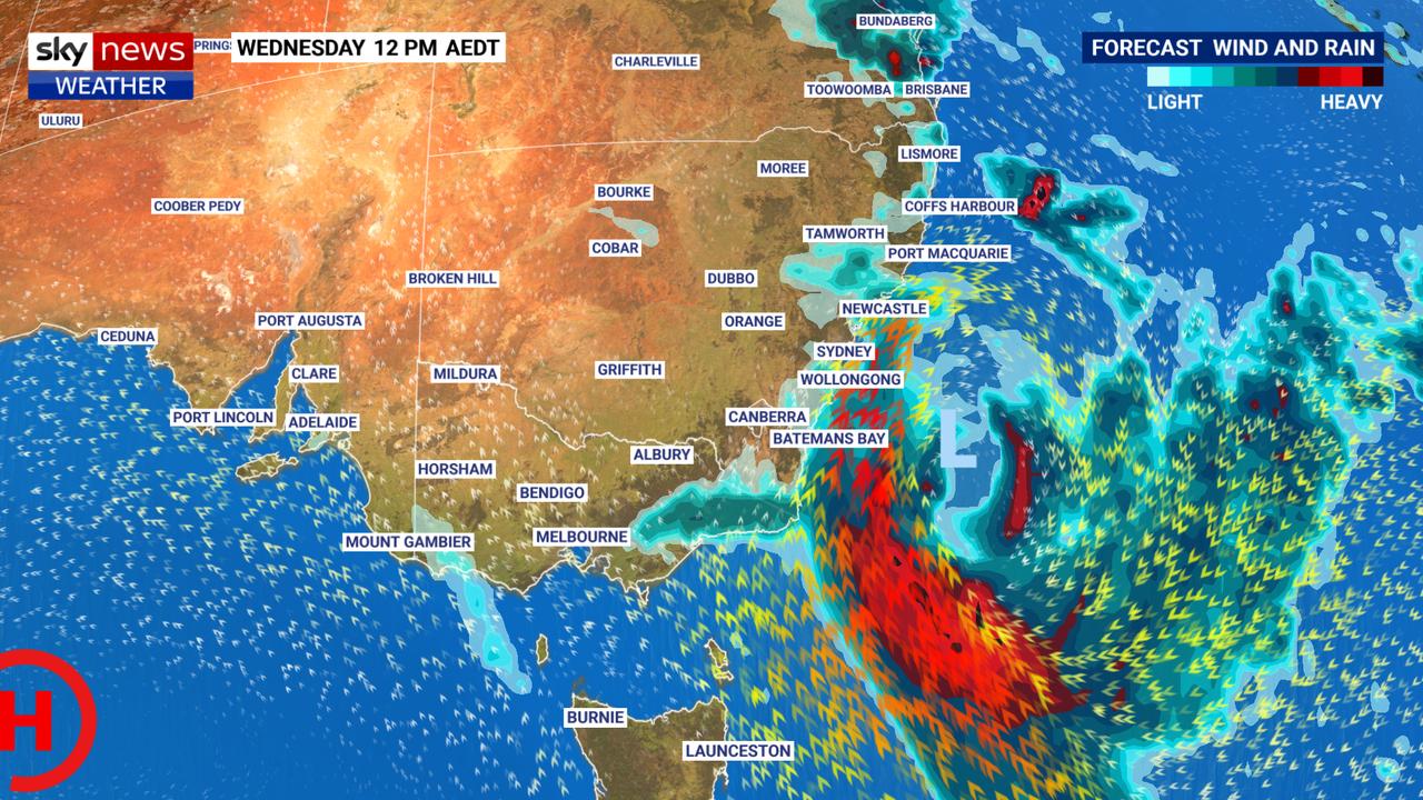 The past seven days of rain in Australia's east. Picture: Supplied