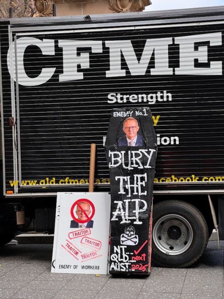 The CFMEU has declared war on the Labor party.