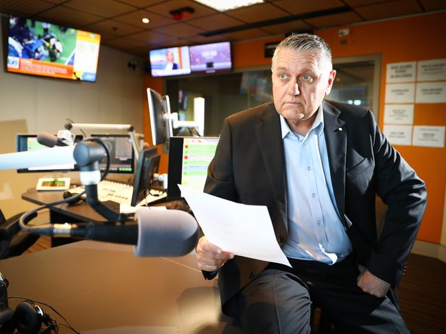 Talk back radio host Ray Hadley has been recording ads on behalf of Labor. Picture: Renee Nowytarger/The Australian