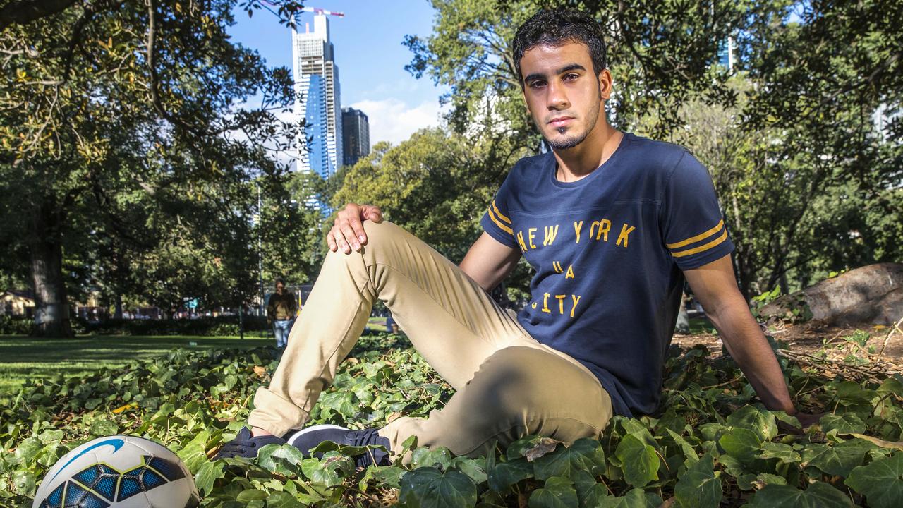 Hakeem al-Araibi in Melbourne before his most recent saga began. Picture: Ian Currie