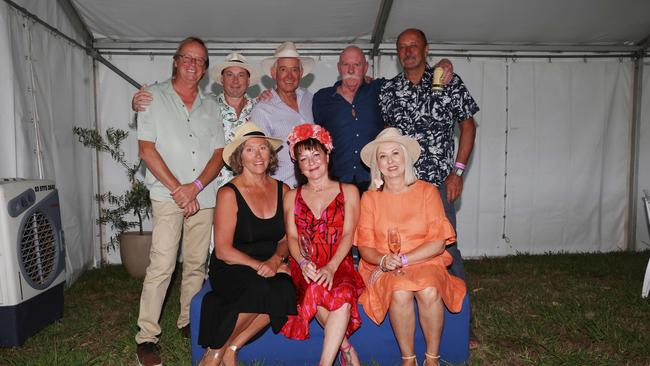 Steve, Paul, Rob, Mick, Alan, Cathy, Mia and Donna attend the Mansfield Cup races Picture: Brendan Beckett