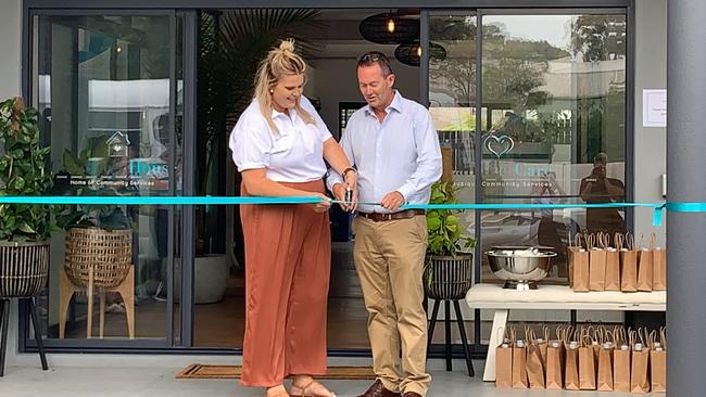 OPEN FOR BUSINESS: Candice Dover and Andrew Wallace MP open the new facility. Photo: Contributed