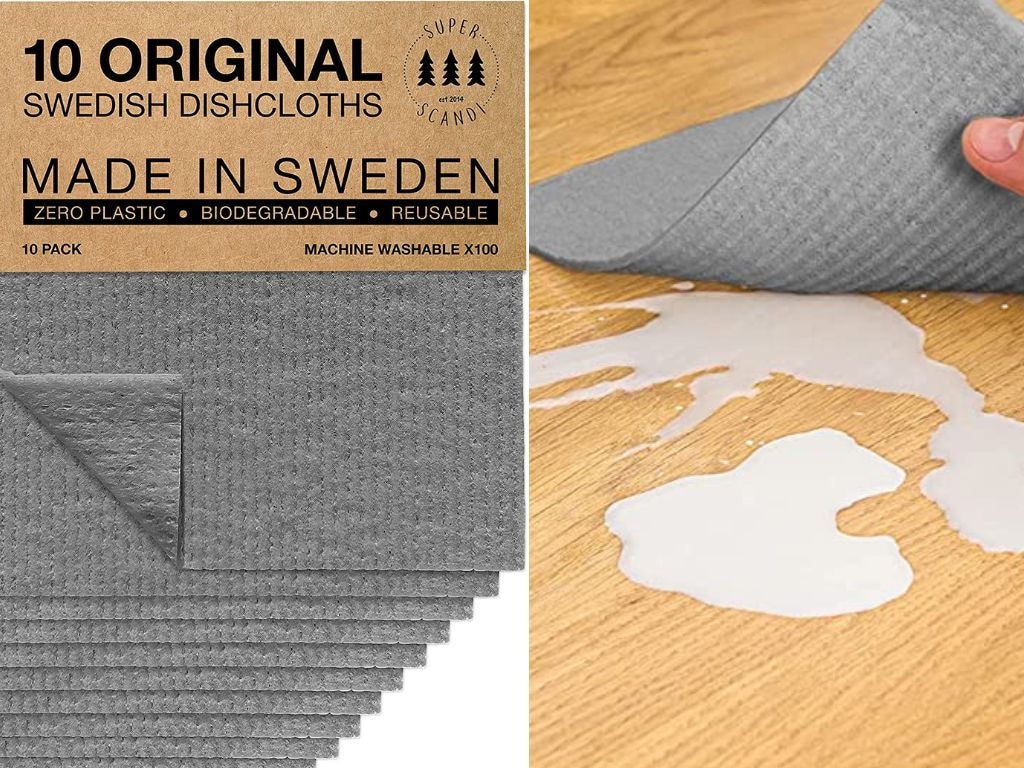  SUPERSCANDI Swedish Dishcloths Eco Friendly Reusable